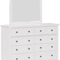 Grace Eight Drawer Dresser in Snowfall White (2024)