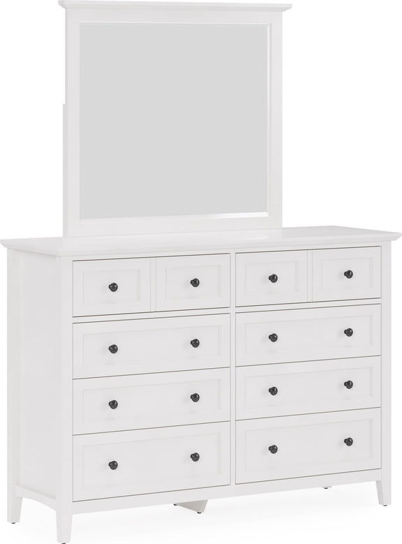 Grace Eight Drawer Dresser in Snowfall White (2024)