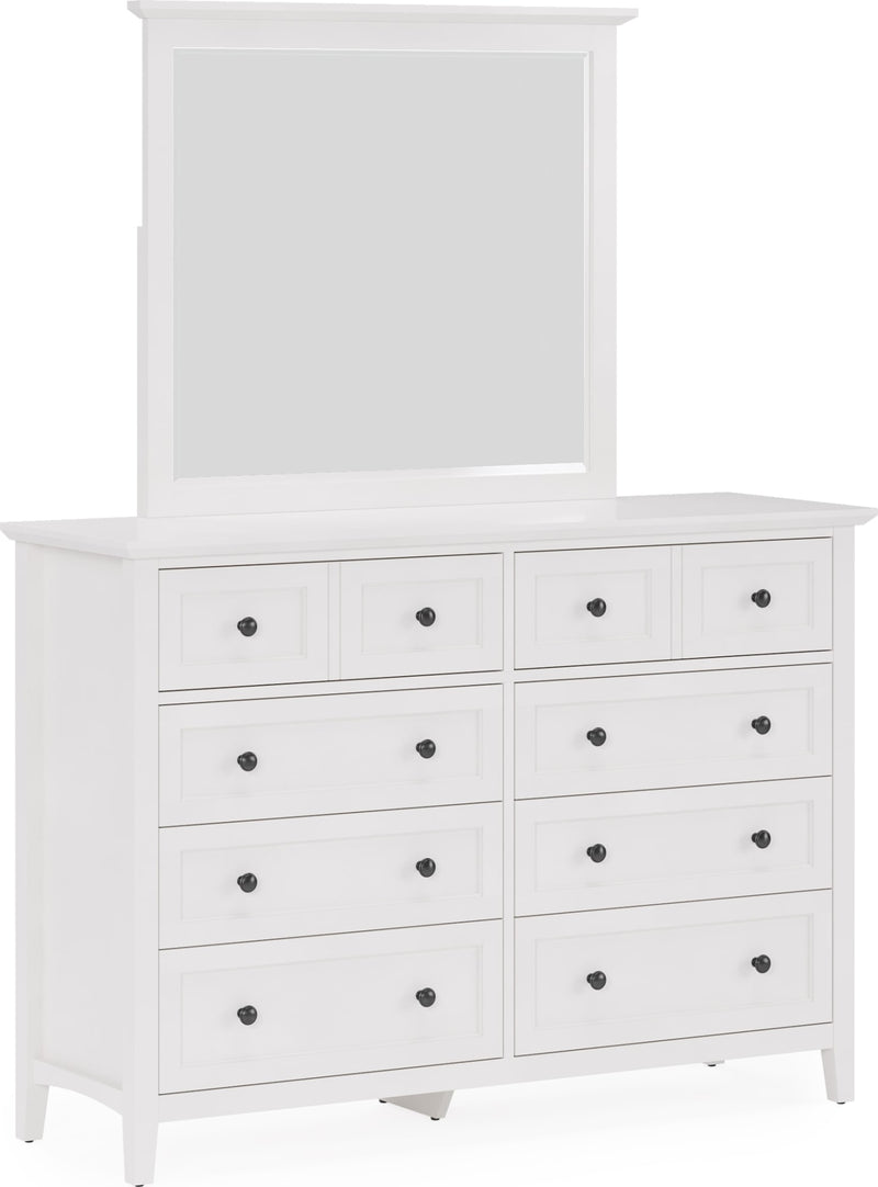 Grace Eight Drawer Dresser in Snowfall White (2024)