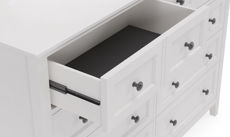 Grace Eight Drawer Dresser in Snowfall White (2024)