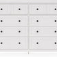 Grace Eight Drawer Dresser in Snowfall White (2024)