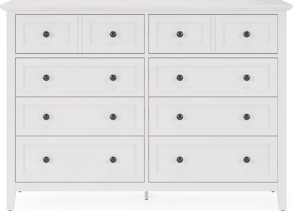 Grace Eight Drawer Dresser in Snowfall White (2024)
