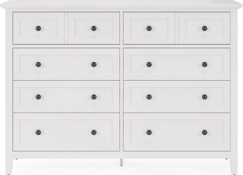 Grace Eight Drawer Dresser in Snowfall White (2024)