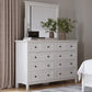 Grace Eight Drawer Dresser in Snowfall White (2024)