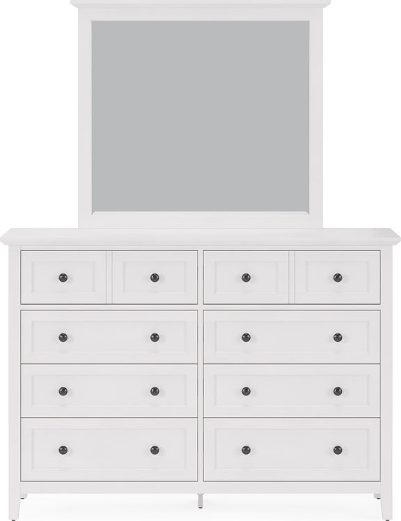 Grace Eight Drawer Dresser in Snowfall White (2024)