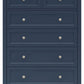 Grace Five Drawer Chest in Blueberry (2024)