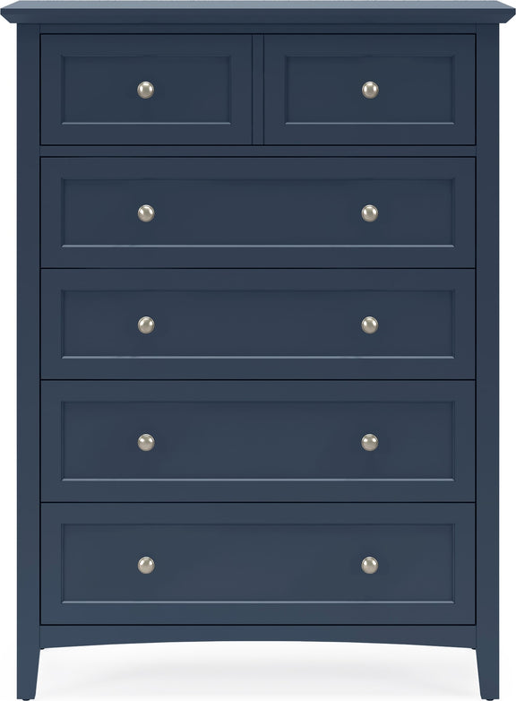 Grace Five Drawer Chest in Blueberry (2024)