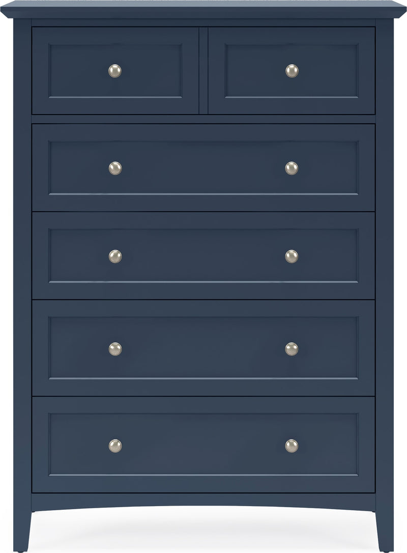 Grace Five Drawer Chest in Blueberry (2024)