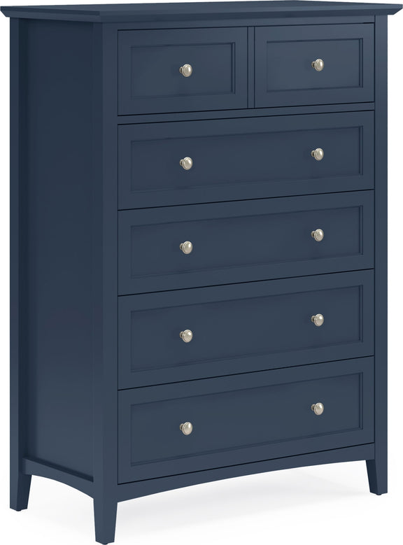 Grace Five Drawer Chest in Blueberry (2024)