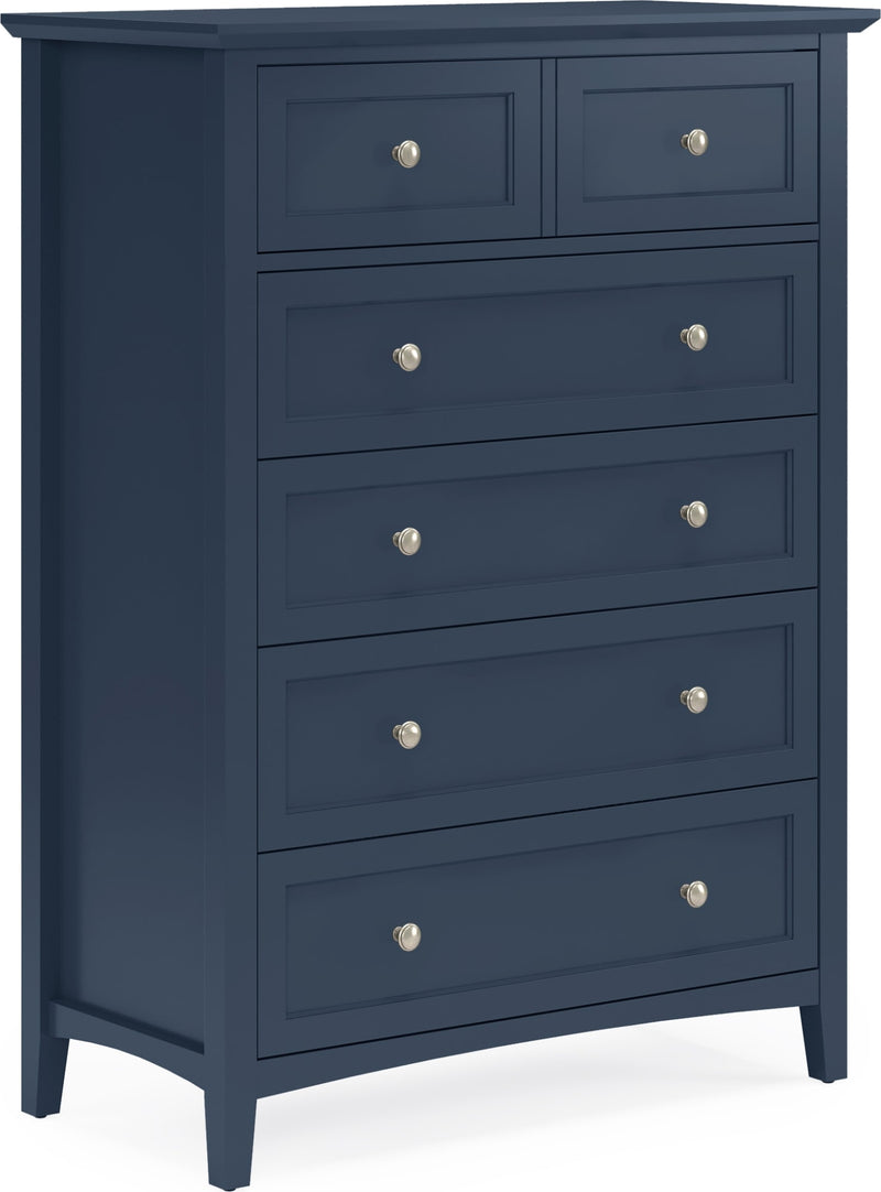 Grace Five Drawer Chest in Blueberry (2024)