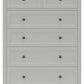 Grace Five Drawer Chest in Elephant Gray (2024)