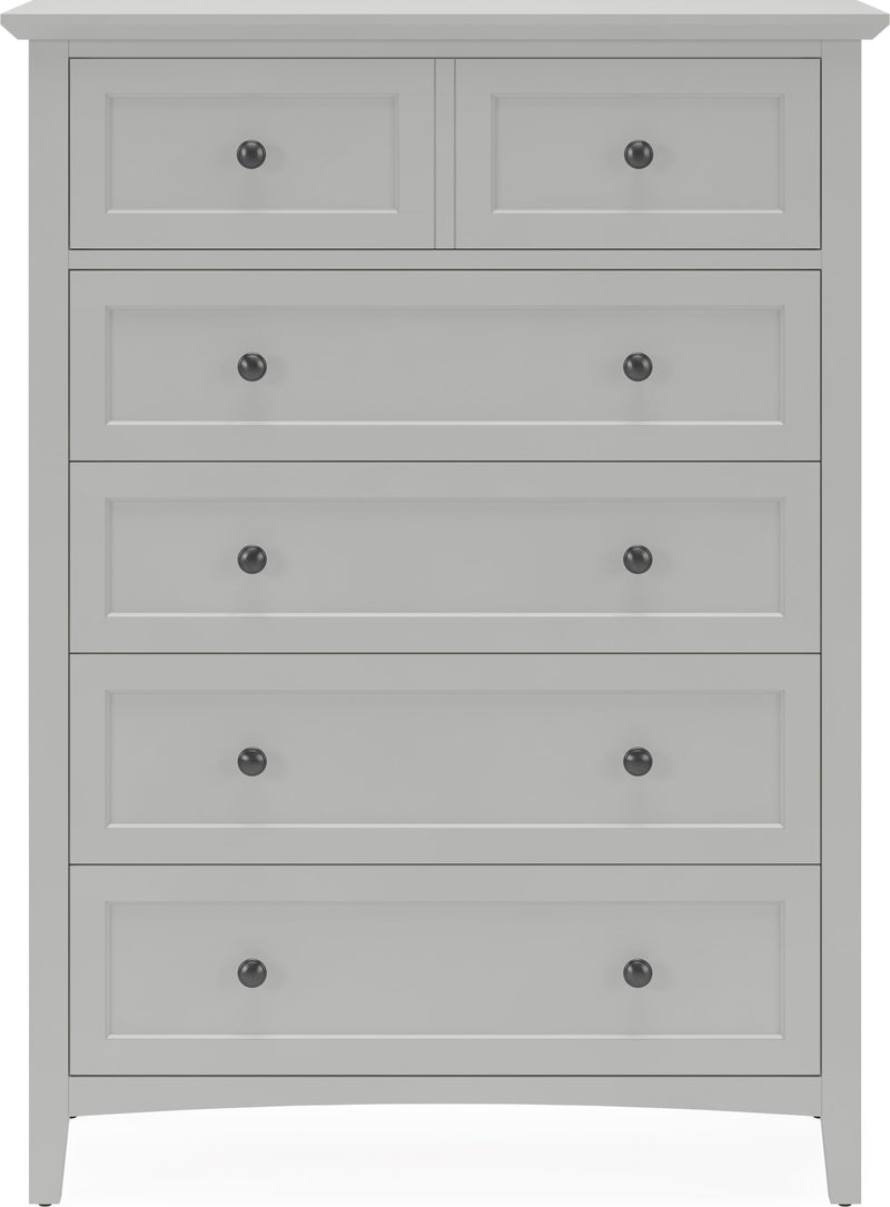 Grace Five Drawer Chest in Elephant Gray (2024)