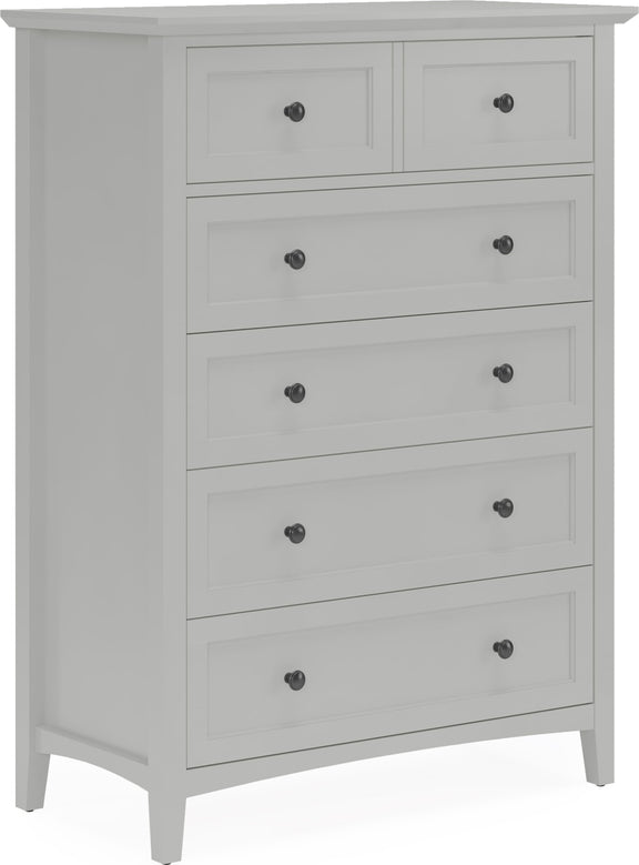 Grace Five Drawer Chest in Elephant Gray (2024)