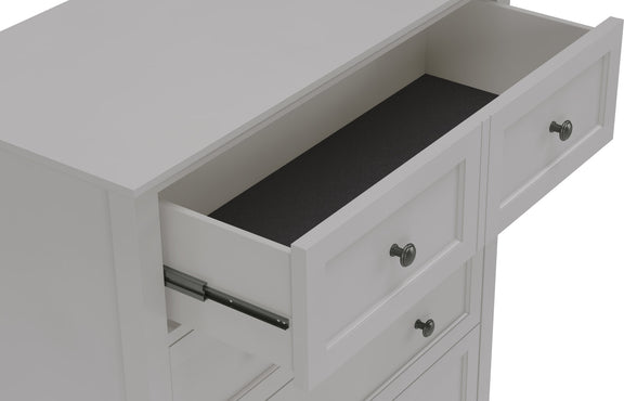 Grace Five Drawer Chest in Elephant Gray (2024)