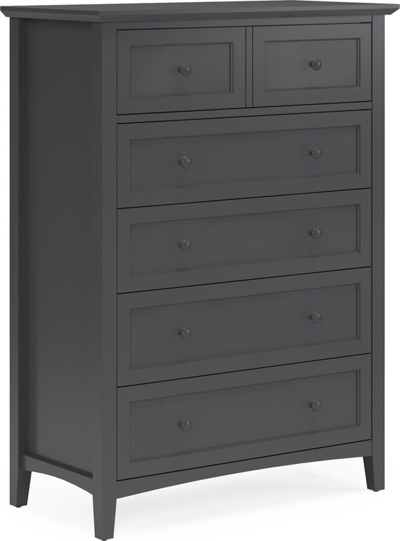 Grace Five Drawer Chest in Raven Black (2024)