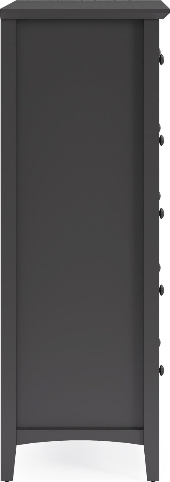 Grace Five Drawer Chest in Raven Black (2024)