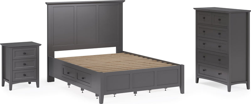 Grace Five Drawer Chest in Raven Black (2024)