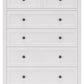 Grace Five Drawer Chest in Snowfall White (2024)