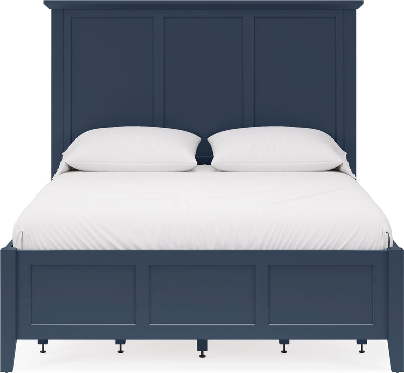 Grace Four Drawer Platform Storage Bed in Blueberry