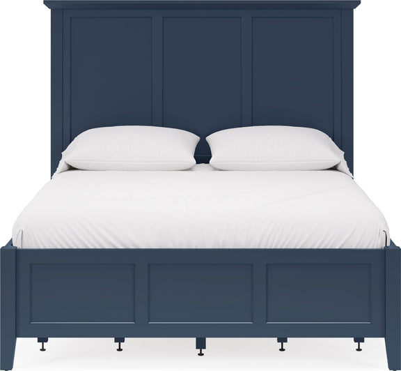 Grace Four Drawer Queen-size Platform Storage Bed in Blueberry