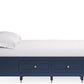Grace Four Drawer King-size Platform Storage Bed in  Blueberry