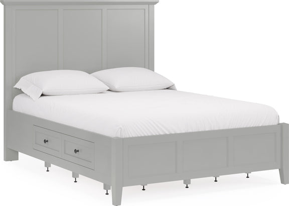 Grace Four Drawer California King-size Platform Storage Bed in Elephant Grey
