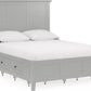 Grace Four Drawer Queen-size Platform Storage Bed in Elephant Grey