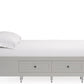 Grace Four Drawer King-size Platform Storage Bed in  Elephant Grey