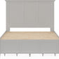 Grace Four Drawer Platform Storage Bed in Elephant Gray