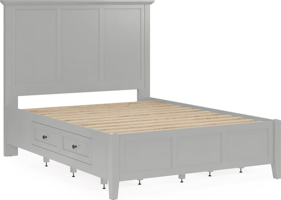 Grace Four Drawer Queen-size Platform Storage Bed in Elephant Grey