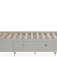 Grace Four Drawer Queen-size Platform Storage Bed in Elephant Grey