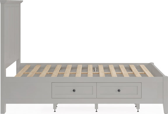 Grace Four Drawer King-size Platform Storage Bed in  Elephant Grey