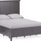 Grace California King-size Four Drawer Platform Storage Bed in Raven Black