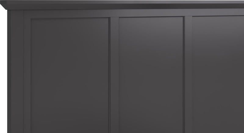 Grace Full-size Four Drawer Platform Storage Bed in Raven Black