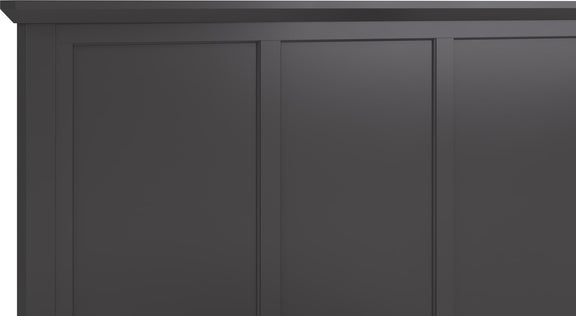 Grace California King-size Four Drawer Platform Storage Bed in Raven Black