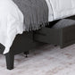 Grace Full-size Four Drawer Platform Storage Bed in Raven Black