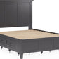 Grace Full-size Four Drawer Platform Storage Bed in Raven Black