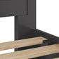 Grace Full-size Four Drawer Platform Storage Bed in Raven Black