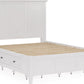 Grace Four Drawer Full-size Platform Storage Bed in Snowfall White