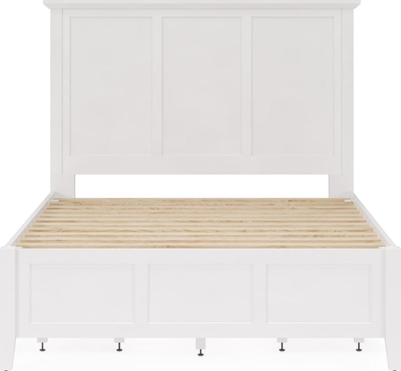 Grace Four Drawer Full-size Platform Storage Bed in Snowfall White