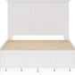 Grace Four Drawer King-size Platform Storage Bed in Snowfall White