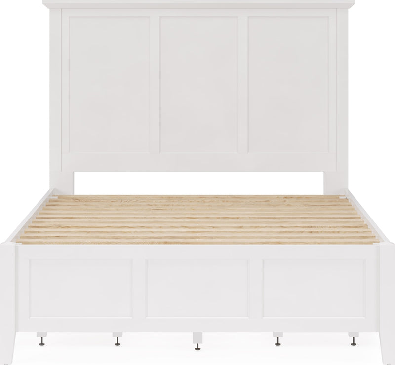 Grace Four Drawer King-size Platform Storage Bed in Snowfall White