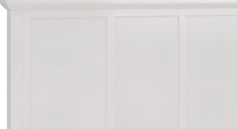 Grace Four Drawer King-size Platform Storage Bed in Snowfall White