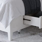Grace Four Drawer California King-size Platform Storage Bed in Snowfall White