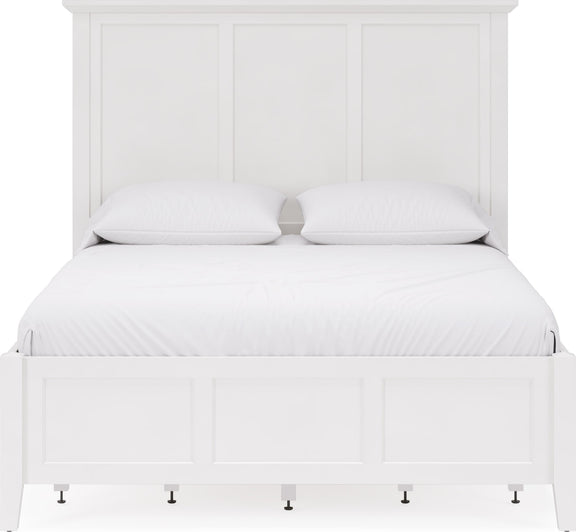 Grace Four Drawer Full-size Platform Storage Bed in Snowfall White