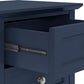 Grace Three Drawer Nightstand in Blueberry