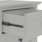 Grace Three Drawer Nightstand in Elephant Grey