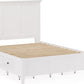 Grace Three Drawer Nightstand in Snowfall White