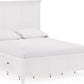 Grace Three Drawer Nightstand in Snowfall White