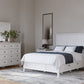 Grace Three Drawer Nightstand in Snowfall White